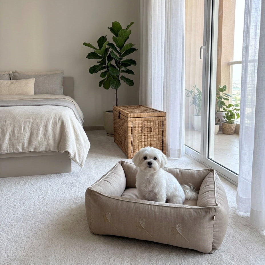 Small dog beds with removable covers | Cotton washable dog beds online India