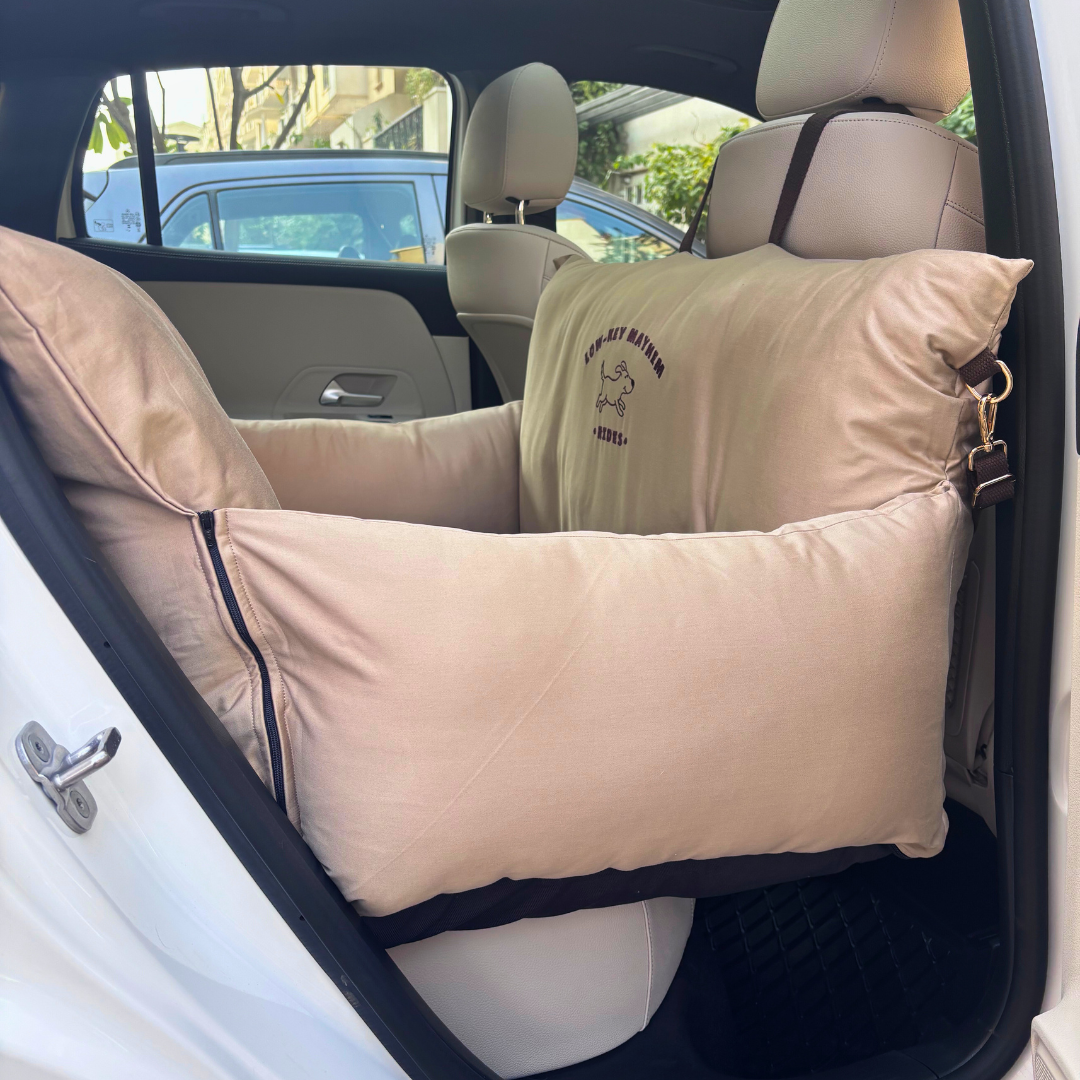 PoochMate Travel Bed | Dog Car seat | Dog Travel beds online India | Travel beds for large dogs | Car seats for large dogs India
