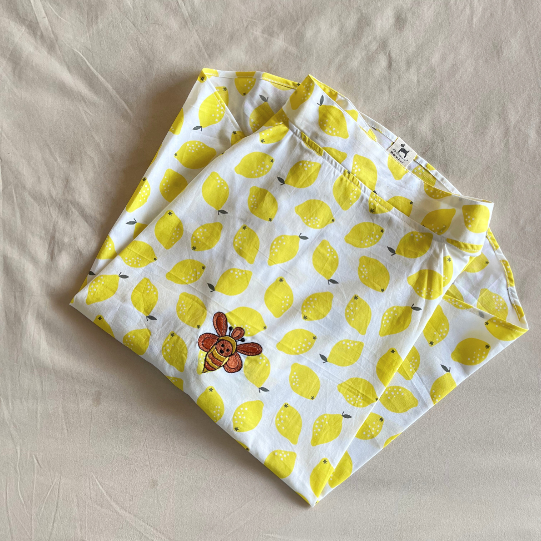 PoochMate OAK 3.0 :  Honey Bees Lemon Print Dog Shirt Size 24