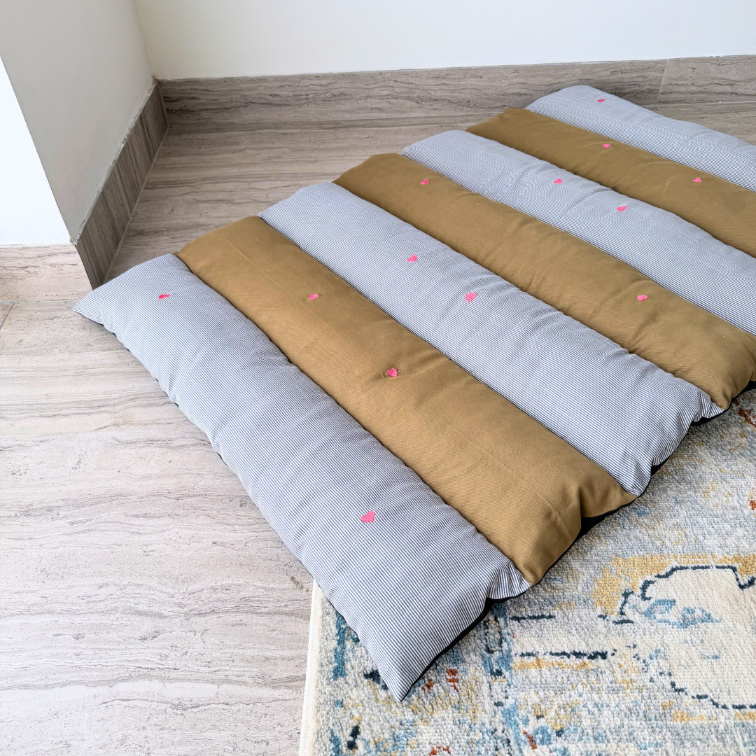 PoochMate Dog Mats | Pet mats for sleeping | Cotton dog mats for sleeping| Dog Crate Mats