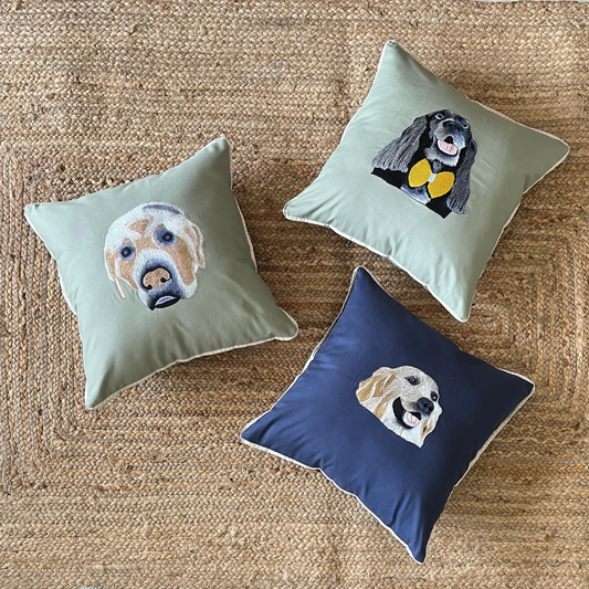 PoochMate Personalized Dog Face Pillow