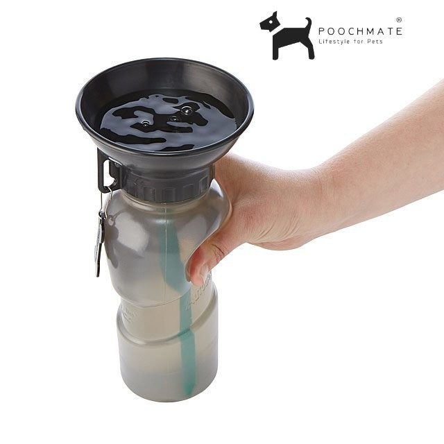 Pet Travel Water Bottle with Bowl