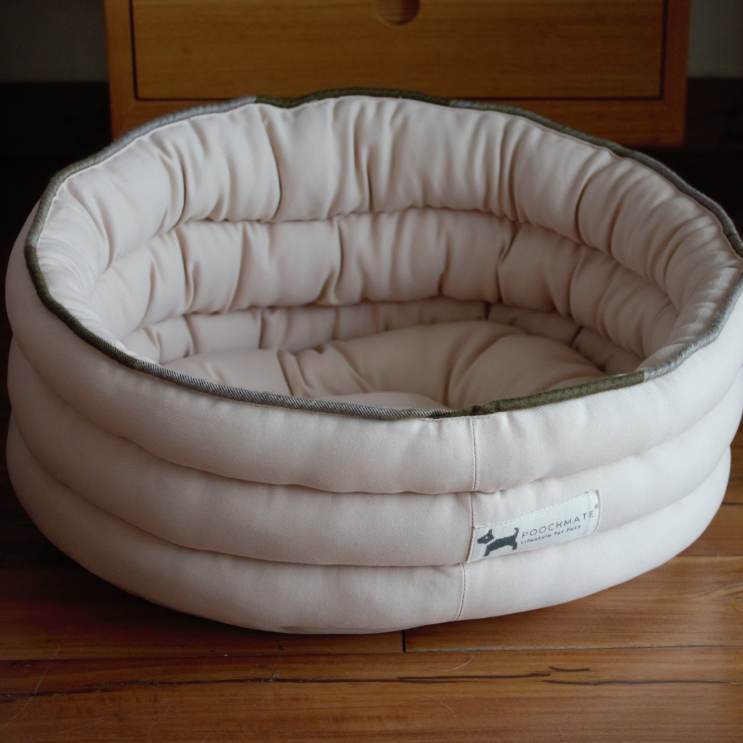 PM OAK Beige Eskimo Hut Cat Bed