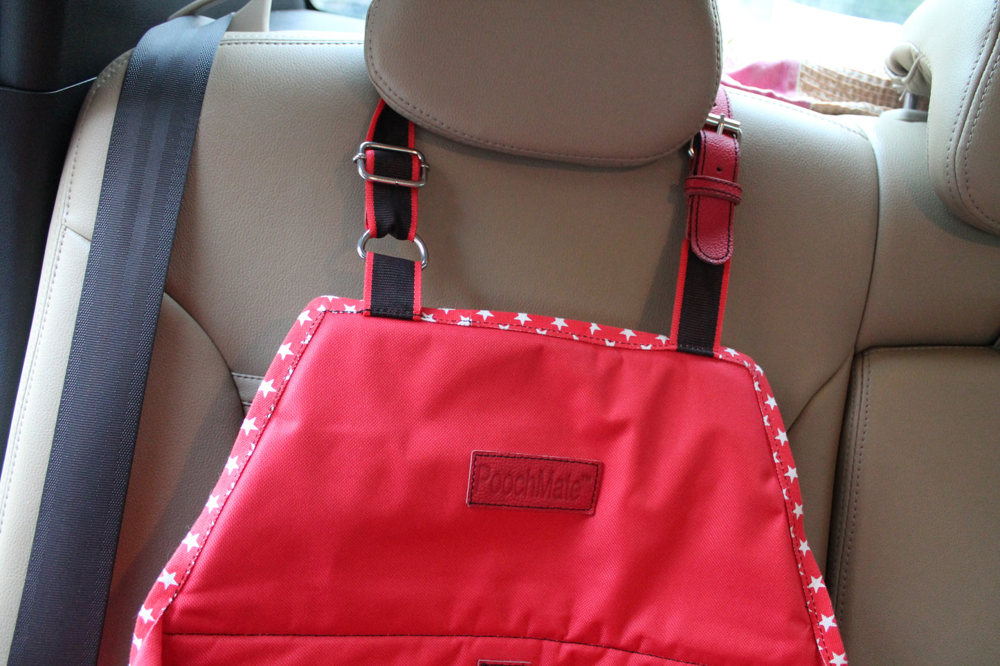 PoochMate Cradle Car Seat - Red