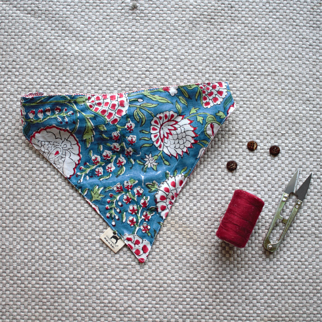 PoochMate X House of Ekam : Pomegranate Dog Bandana