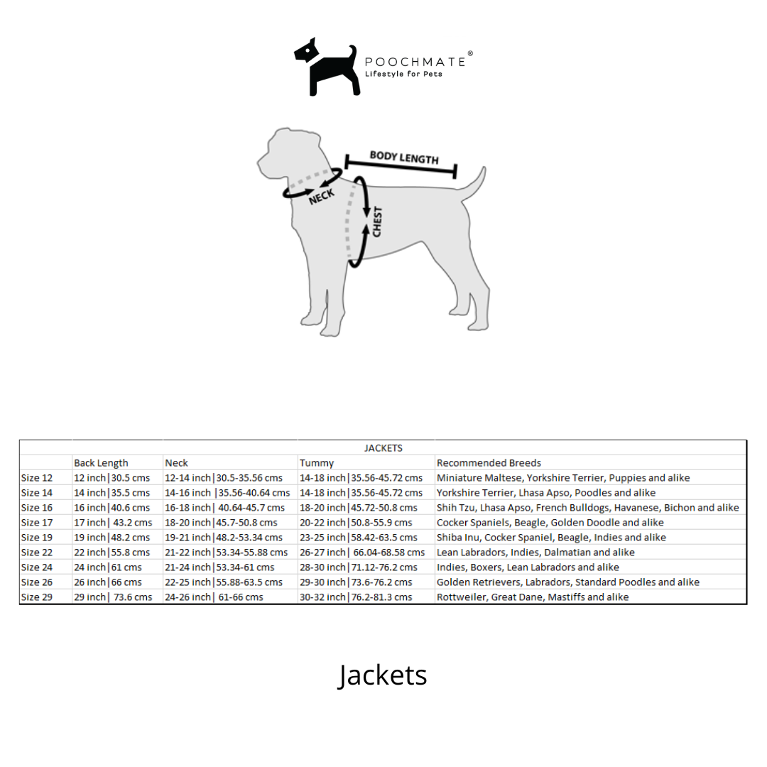 PoochMate Camel Square Winter Dog Jacket