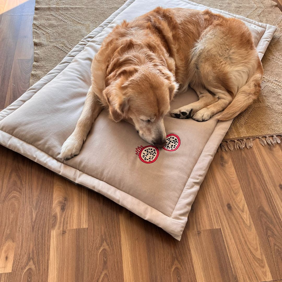 Linen Pet mats | Washable Crate Mats for dogs India