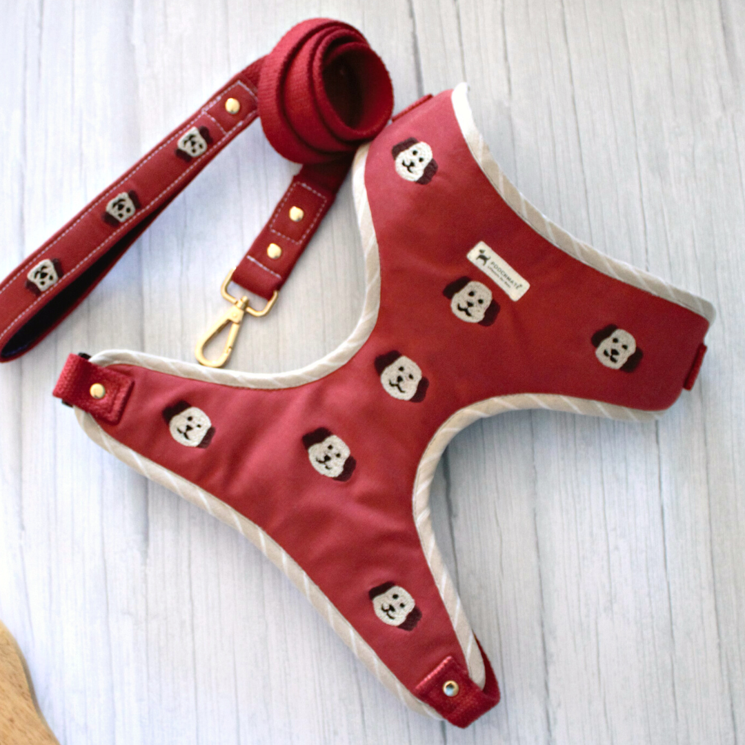Dog Harness & Leash Set India | Cotton dog harness for large dogs