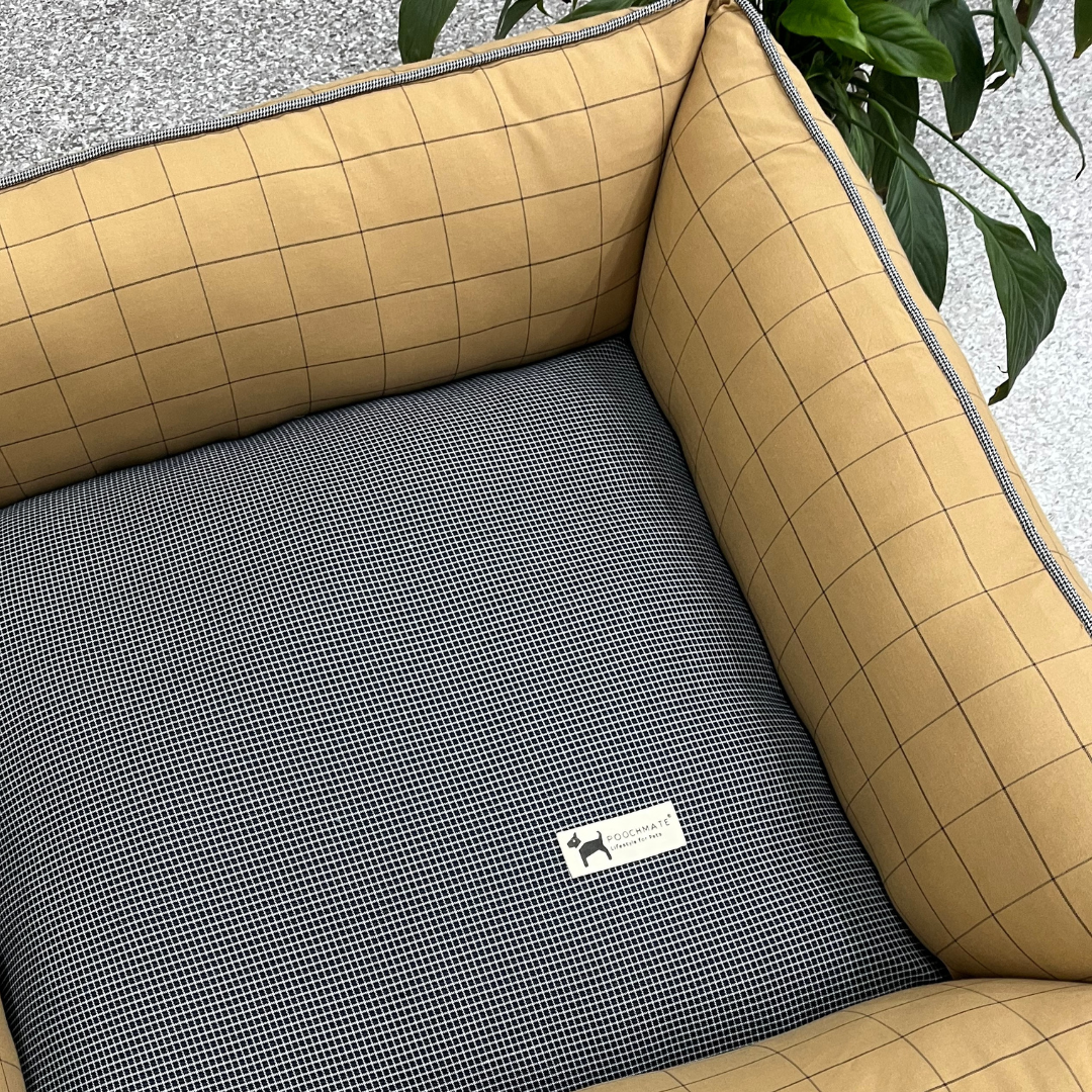 Washable cotton dog beds India | Dog bed with removable cover