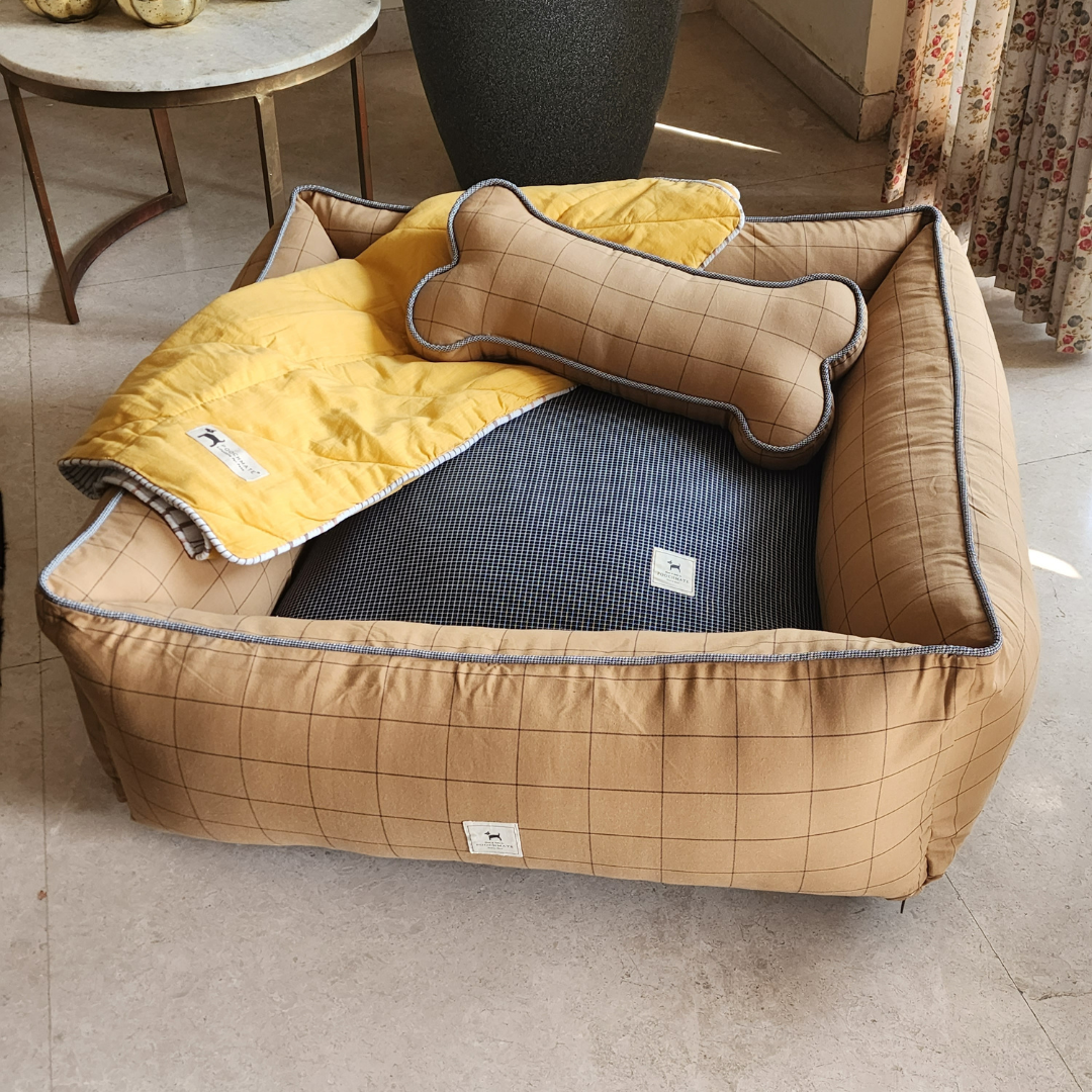 Dog Bed and Blanket Set | Dog Gifts online India
